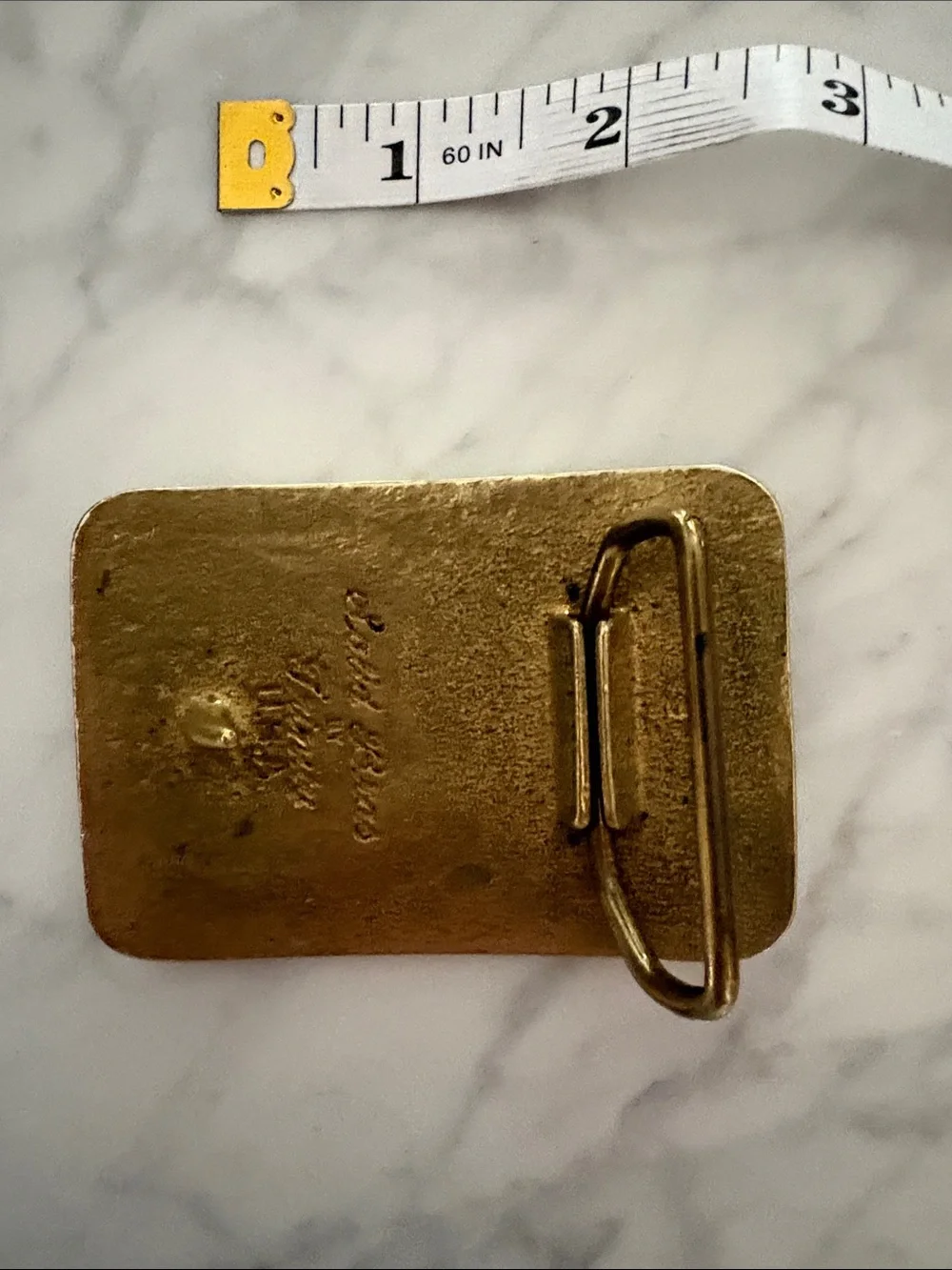 Trinity Brown and Gold Buck Silhouette Belt Buckle